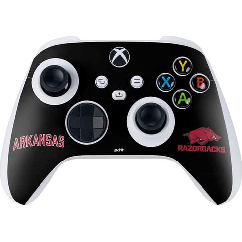 University of Arkansas-Fayetteville Razorbacks Black Xbox Series S Controller Skin